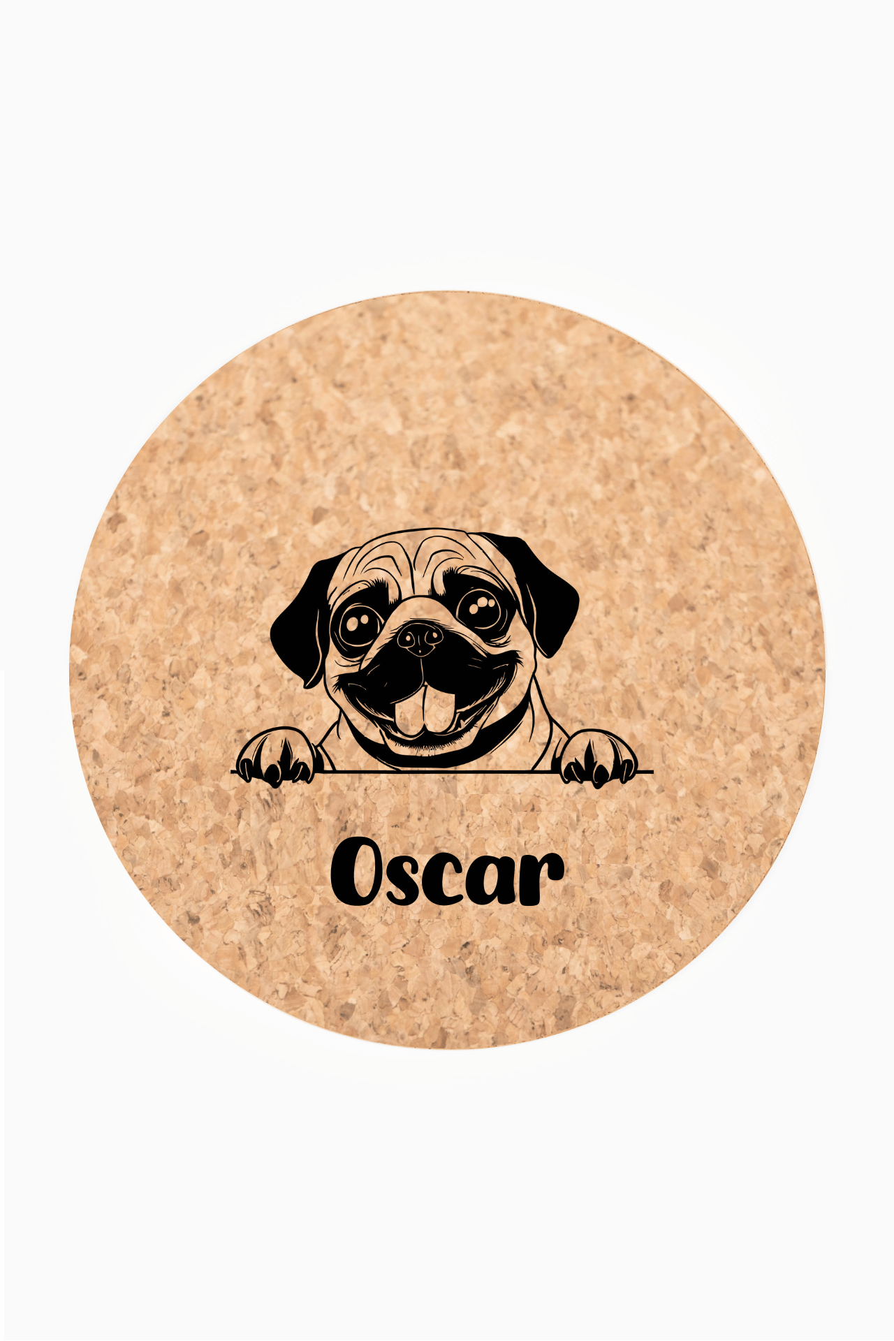 Customizable Dog Bowl Mat for Border Collie and American Bully