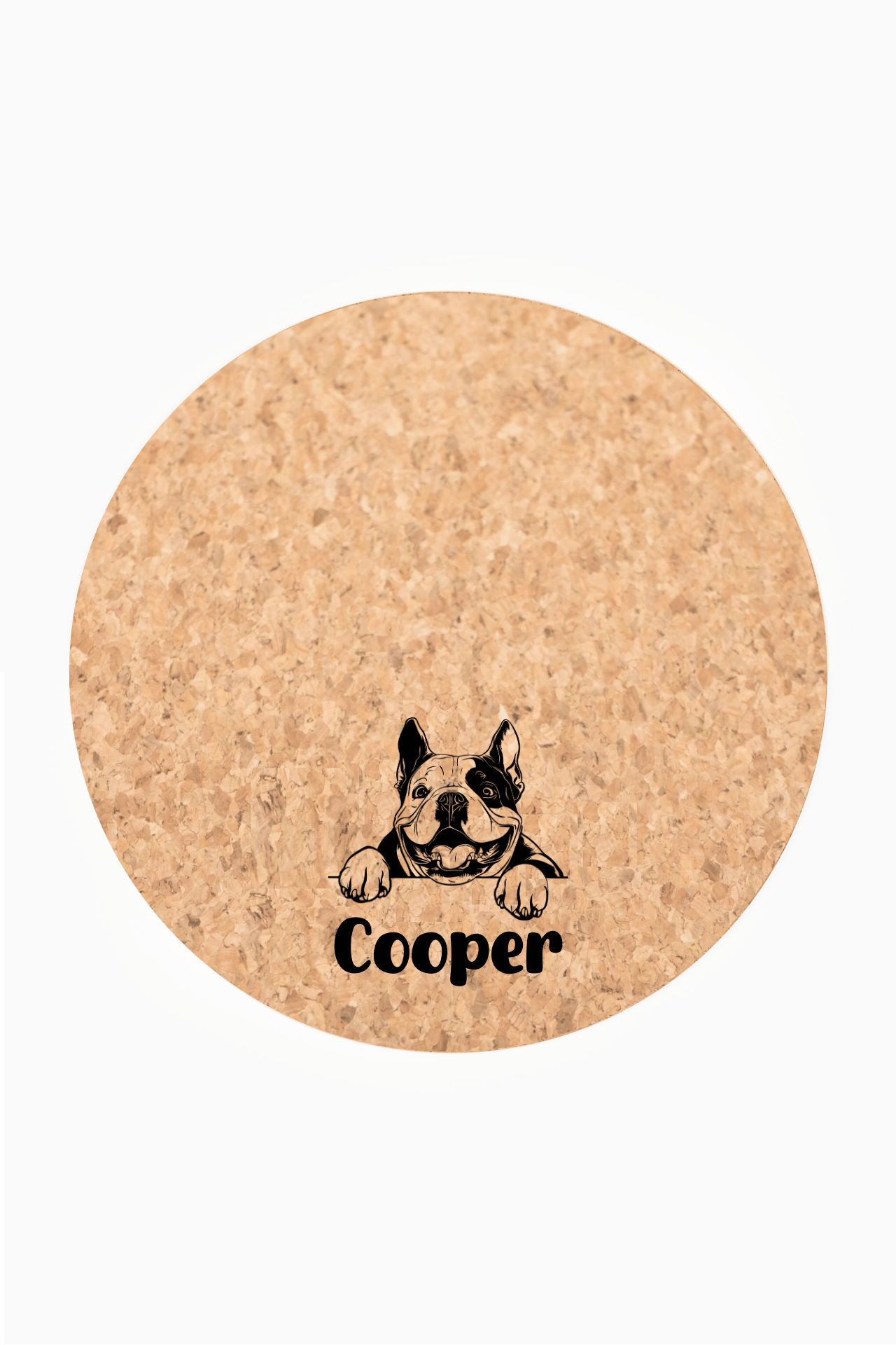 Customizable Dog Feeding Mat for Border Collie and American Bully