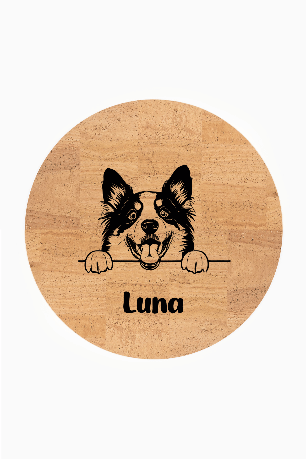 Customizable Premium Dog Mat for Border Collie and American Bully