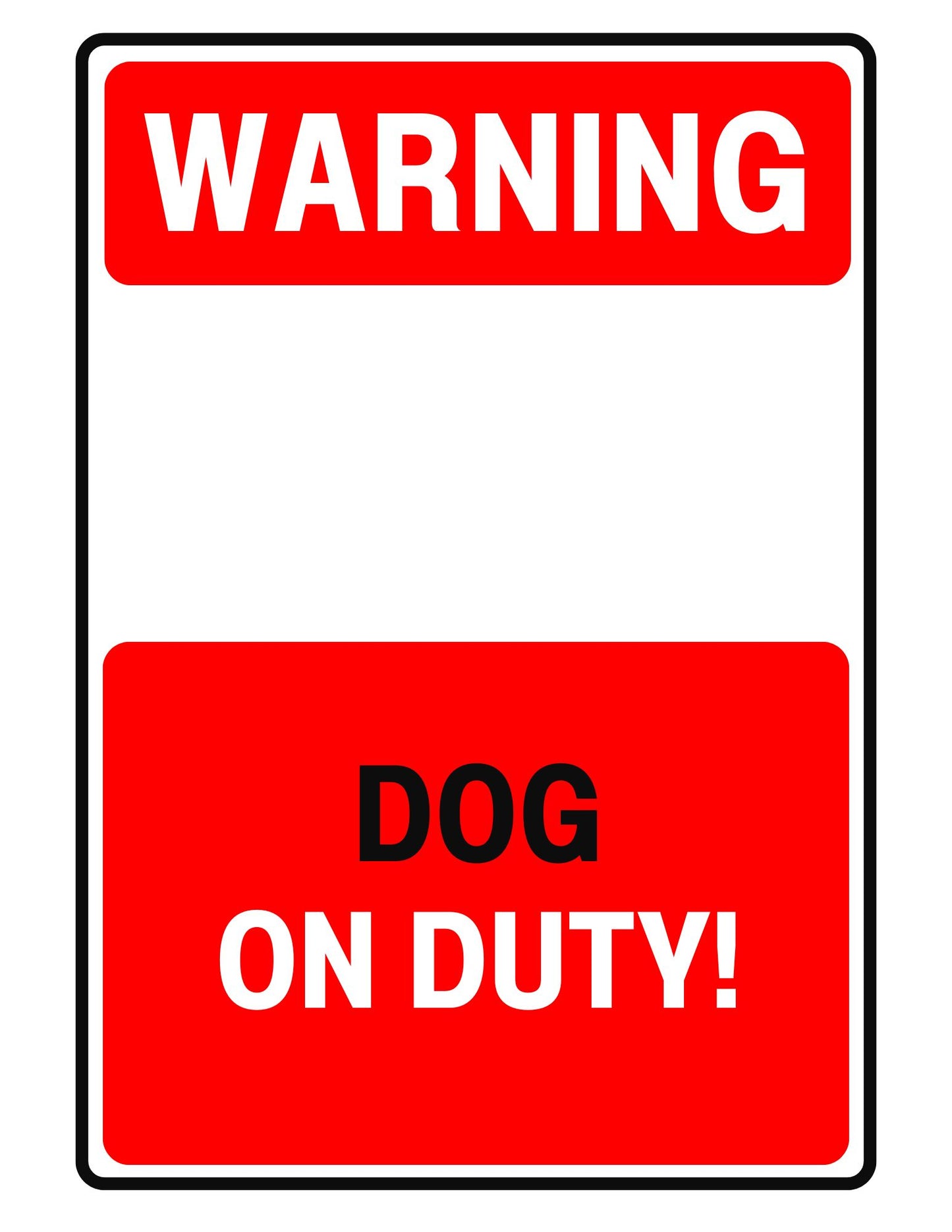 Dog On Duty!