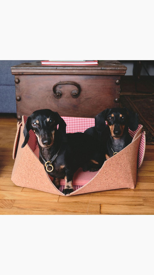 MON CHERRY PET BED & PET MAT VICHY