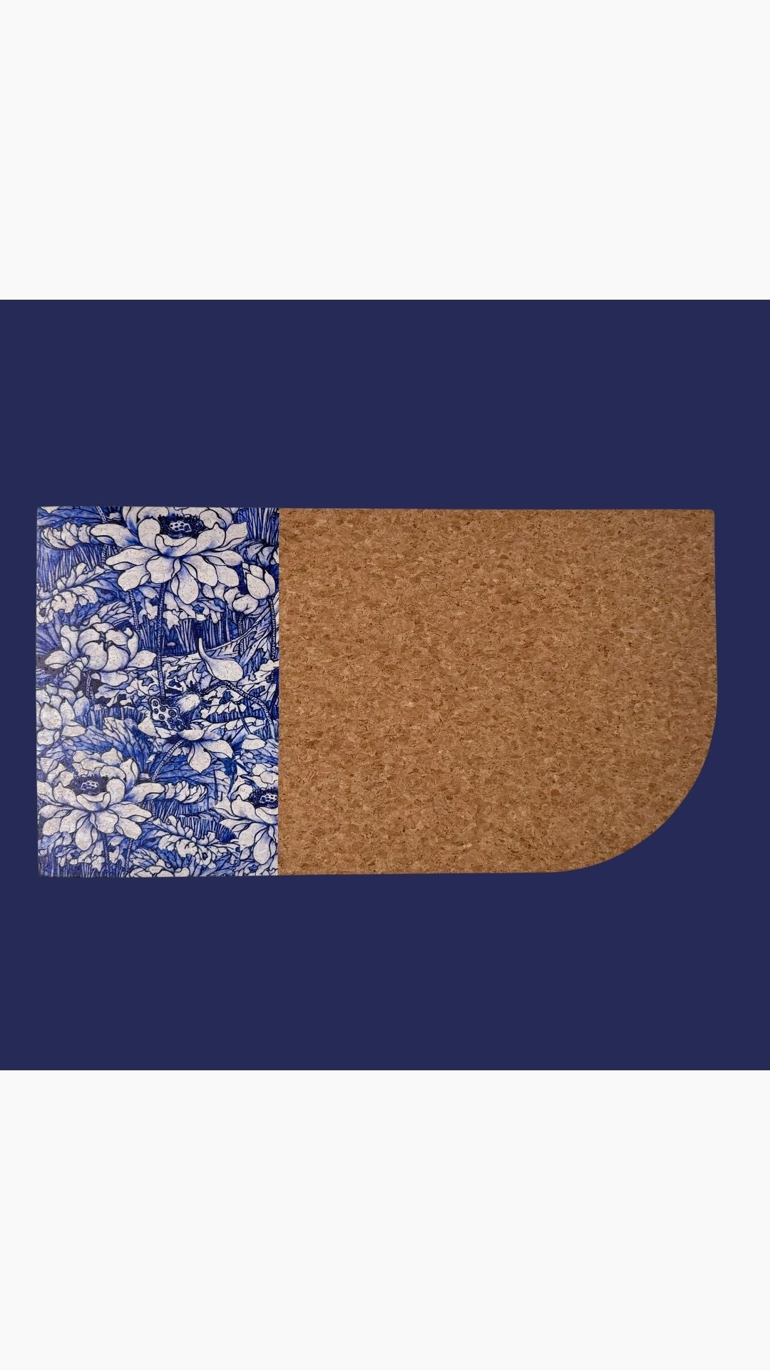 Pet Mat Flower Blue