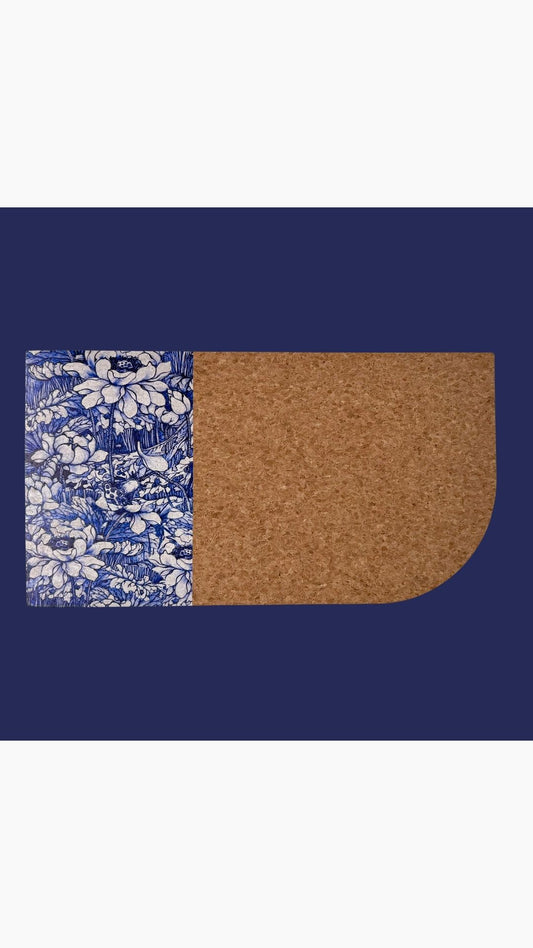 Pet Mat Flower Blue