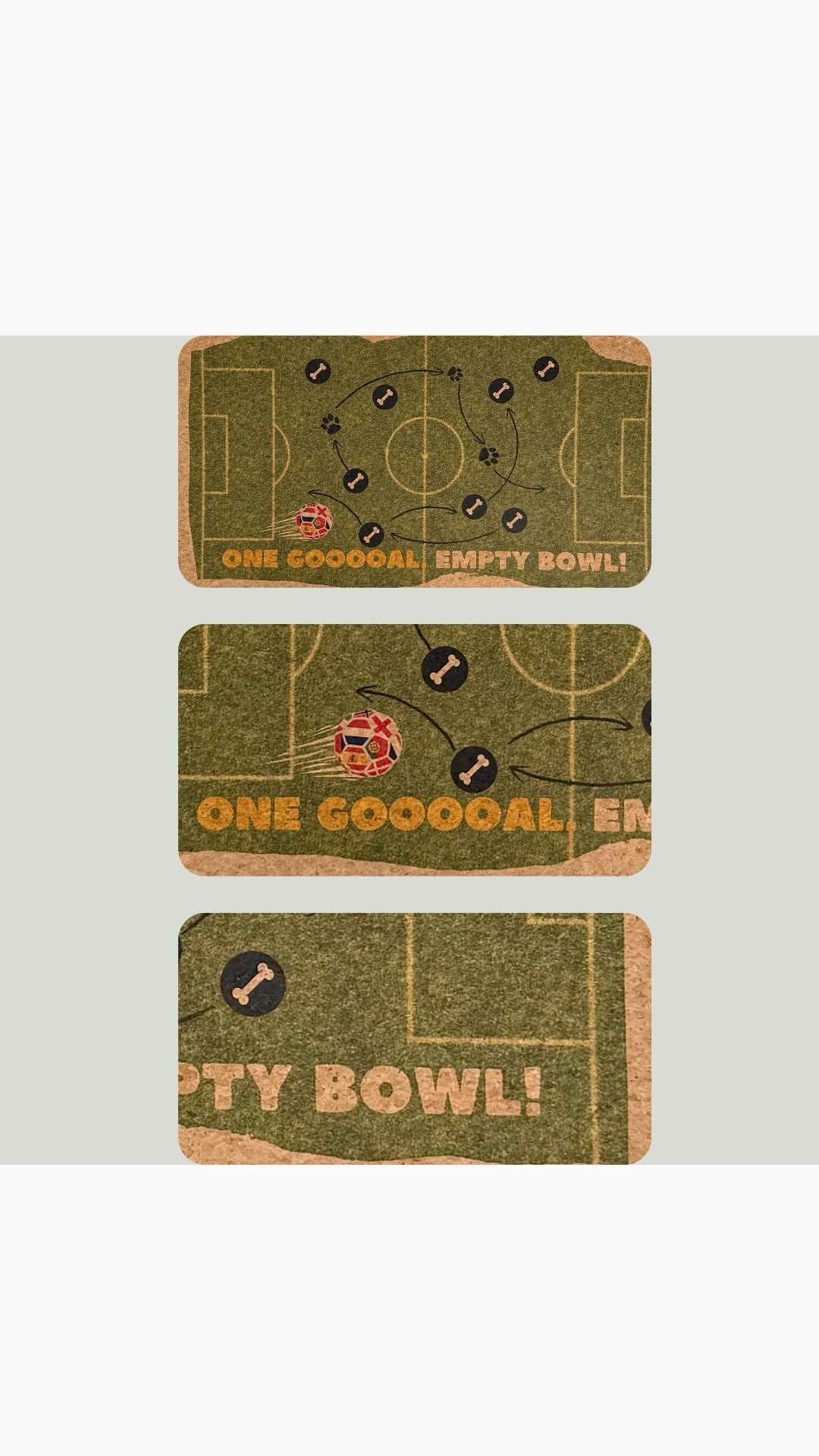 Football Fan Feeding Mat