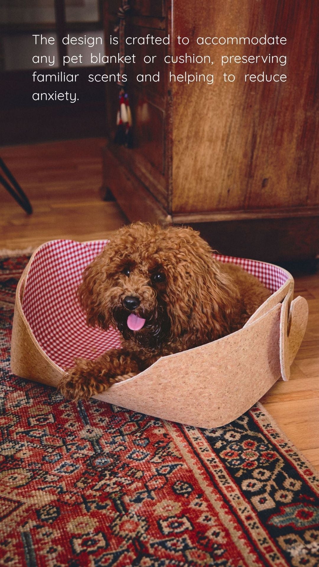 MON CHERRY PET BED & PET MAT VICHY