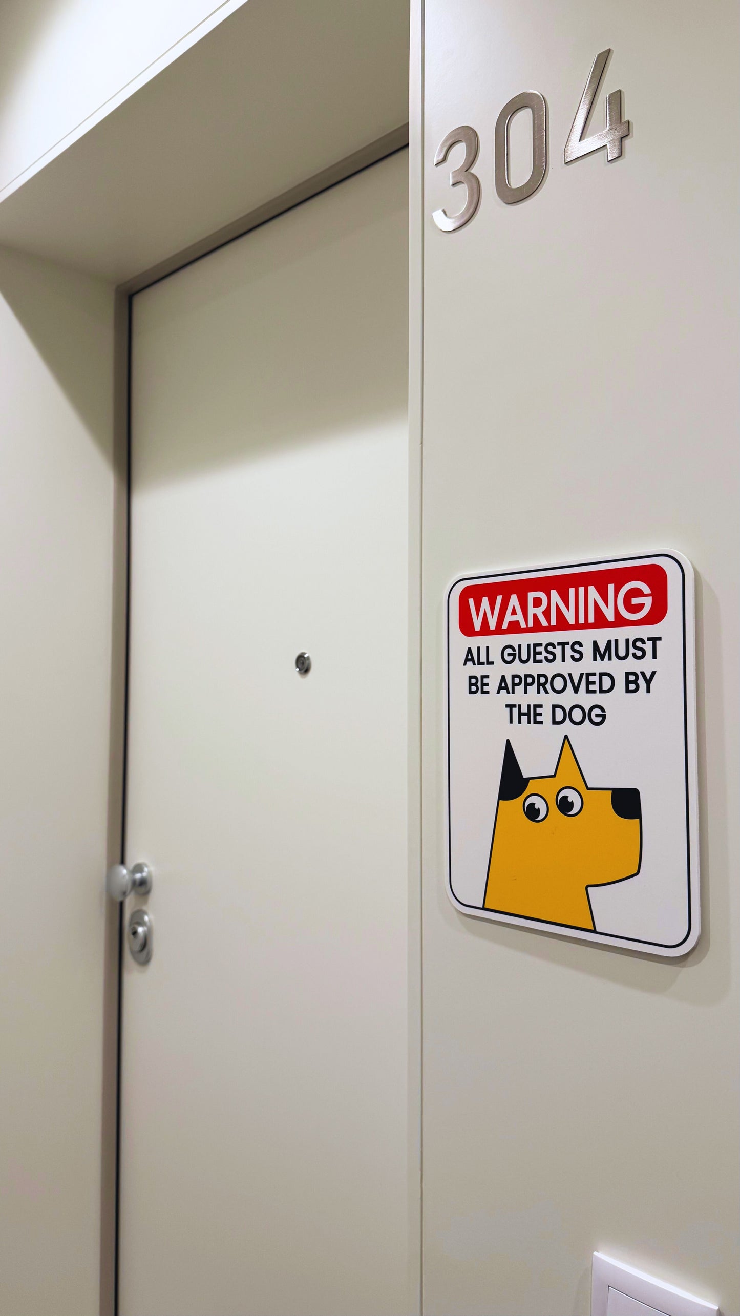 Approved By The Dog Sign