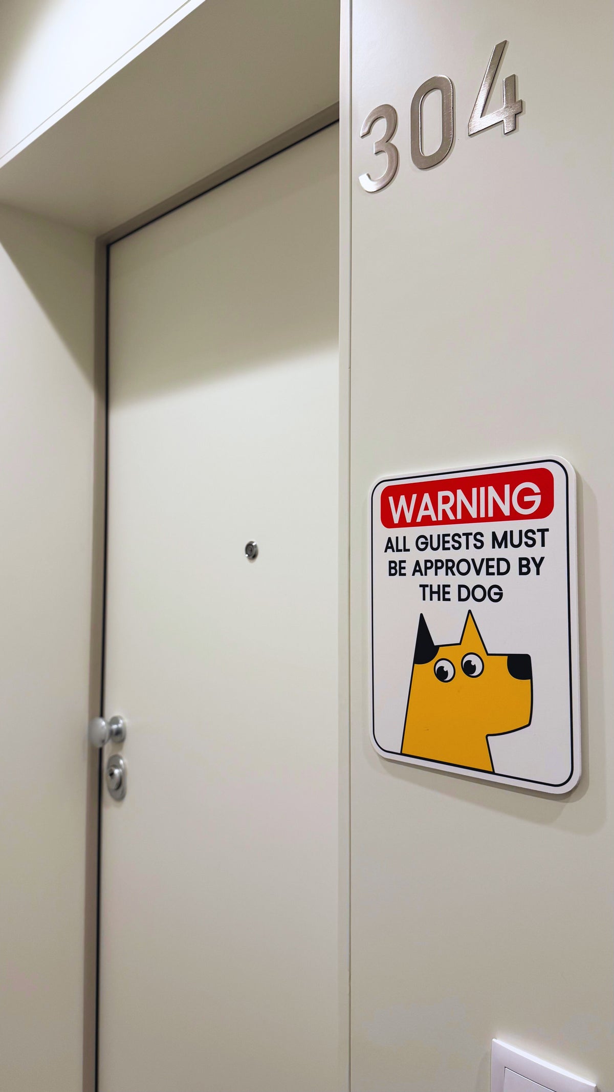 All Guests Must Be Approved By The Dog - Dog Sign | N'Idee