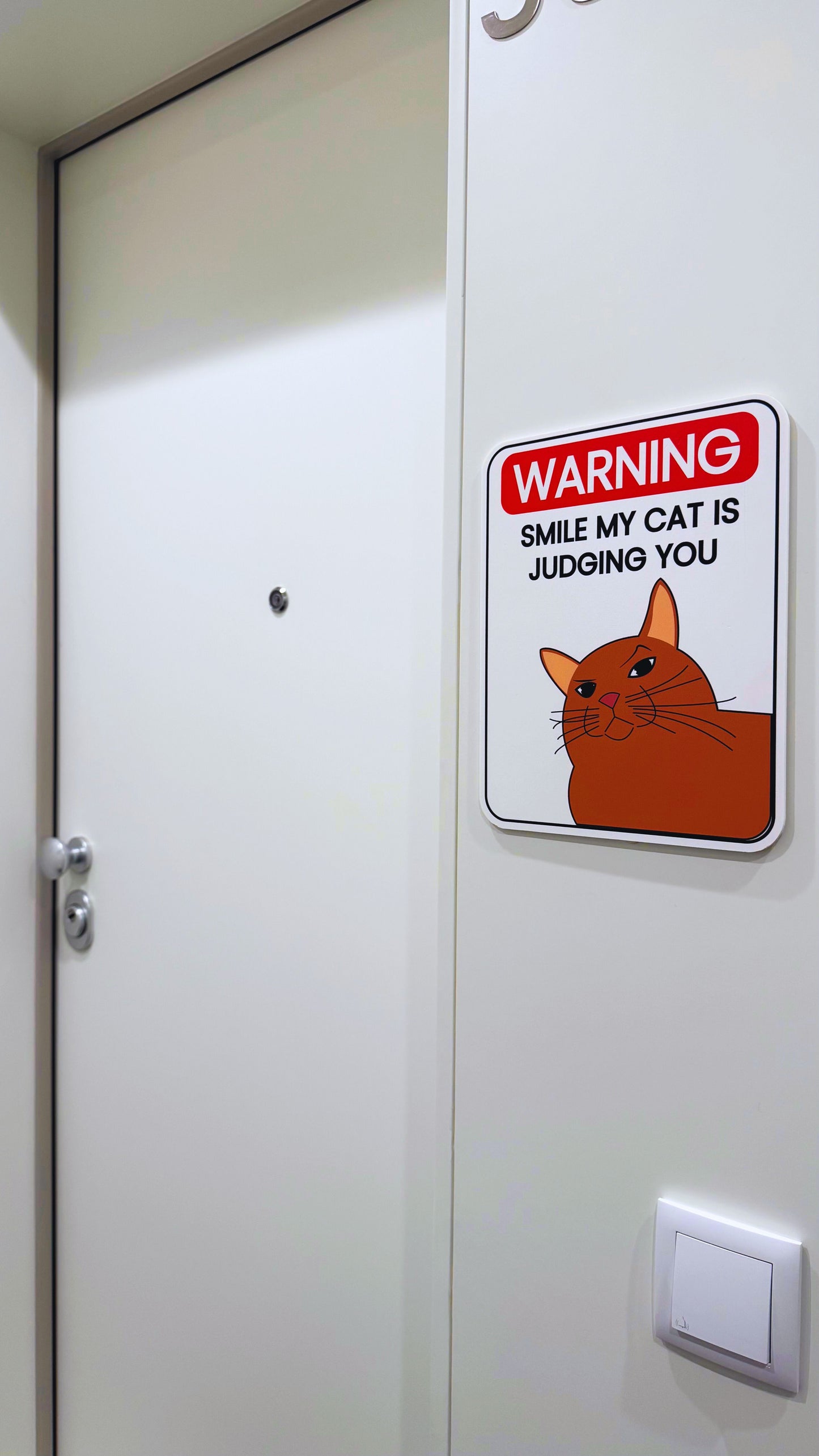 My Cat Is Judging You Sign