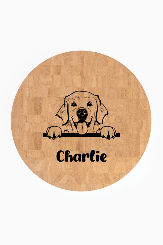 Customizable Dog Round Mat for Border Collie and American Bully