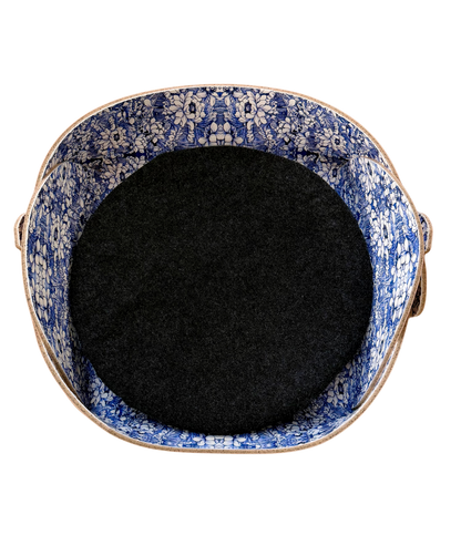 Pet Bed Flower Blue
