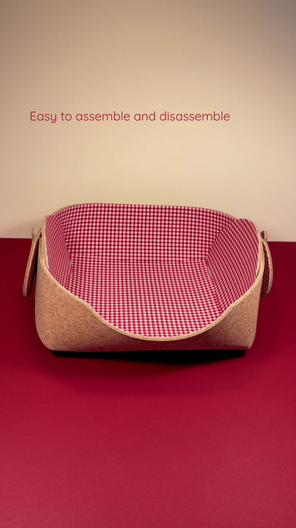 MON CHERRY PET BED & PET MAT VICHY