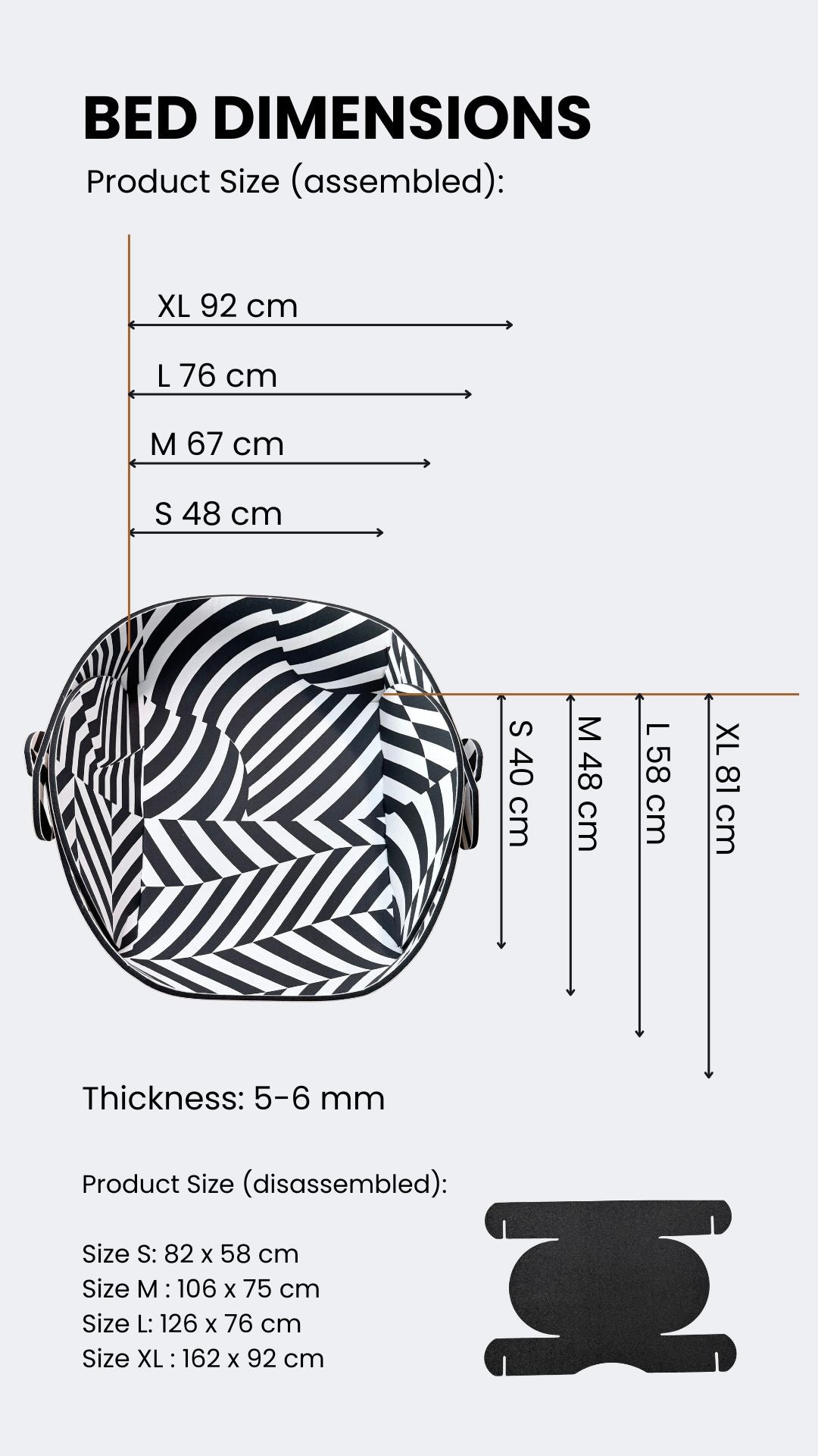 MONO Pet Bed Reversible
