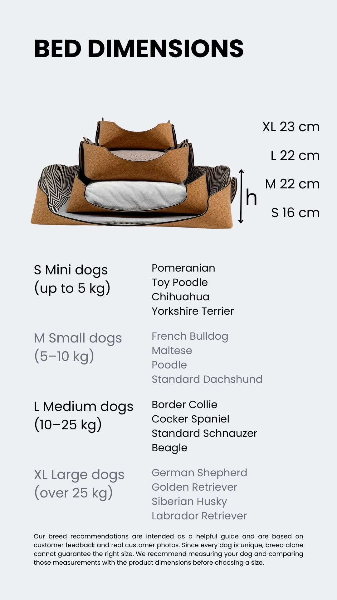 MONO Pet Bed Cork
