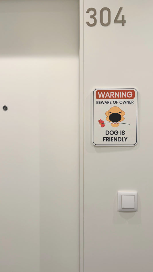 Dog Is Friendly Sign