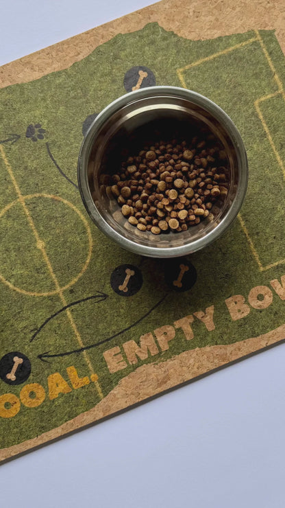 Football Fan Feeding Mat